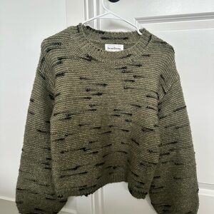Heartloom Olive Black Speckled Women's Sweater